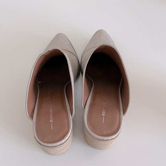 Report Women’s Faux Snake Print Pointed Toe Mule Shoe Size 8 - Picture 2 of 5